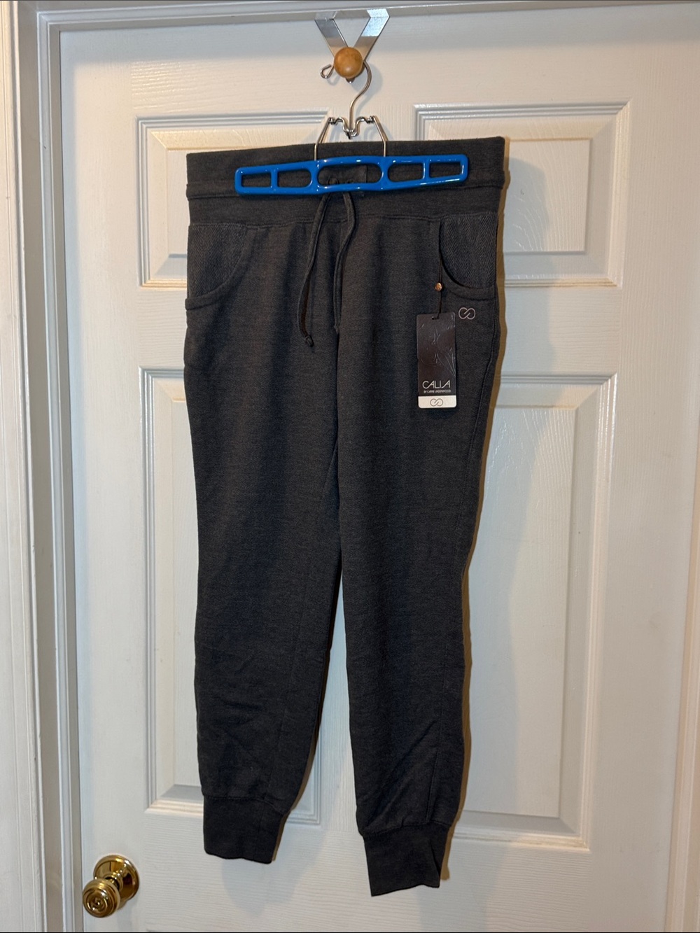 CALIA by Carrie Underwood Charcoal Gray Drawstring Joggers